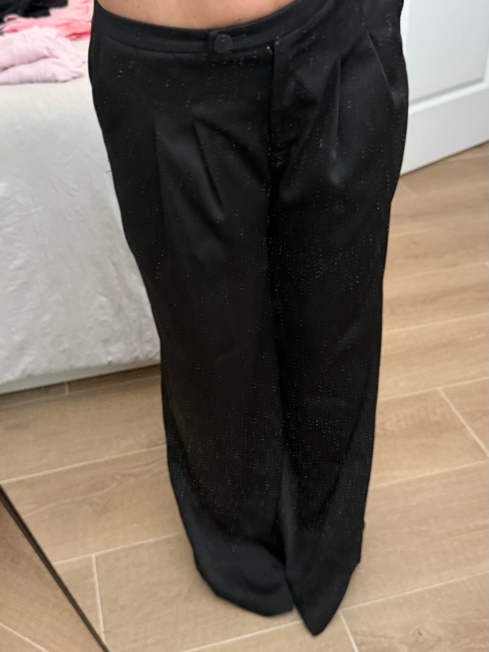 Classic Black Wide-Leg Trousers
